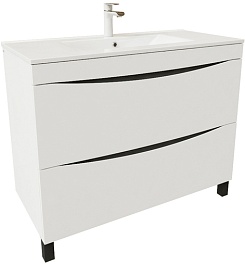 Iddis Тумба под раковину Cloud 100 белая – фотография-1